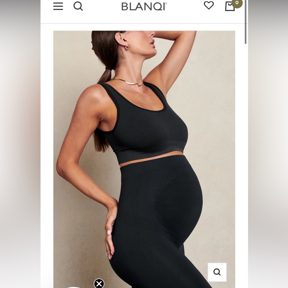 BLANQUI Maternity size Medium Black Leggings - barely worn!